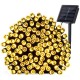 Luces Solares 200 Leds 8 Modos Dorados Navide�as