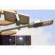 Reflector Solar De Calle Con Soporte Jardin Country