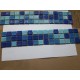Malla Venecitas Guarda Ba�o Cocina Mix Azules x Metro Lineal